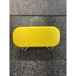 Marc Jacobs~Yellow Hard Shell Eyeglass Case with‎ Cleaning Cloth